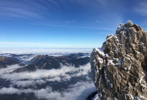 Ausblick von der Zugspitze